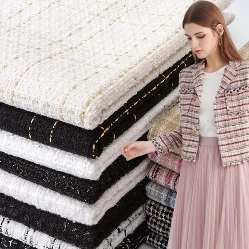Sewing Tweed Fabric - 50 см Золотая Шелковая Маленькая Ароматная