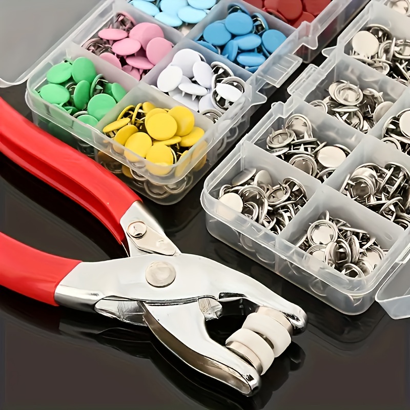 Snap Button Plier - Набор металлических кнопок-защелок (101 шт.) с