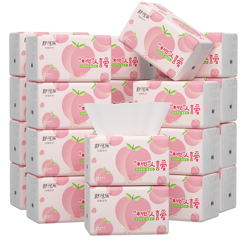 Pattern Tissue Paper - Симпатичные салфетки для лица с персиковым