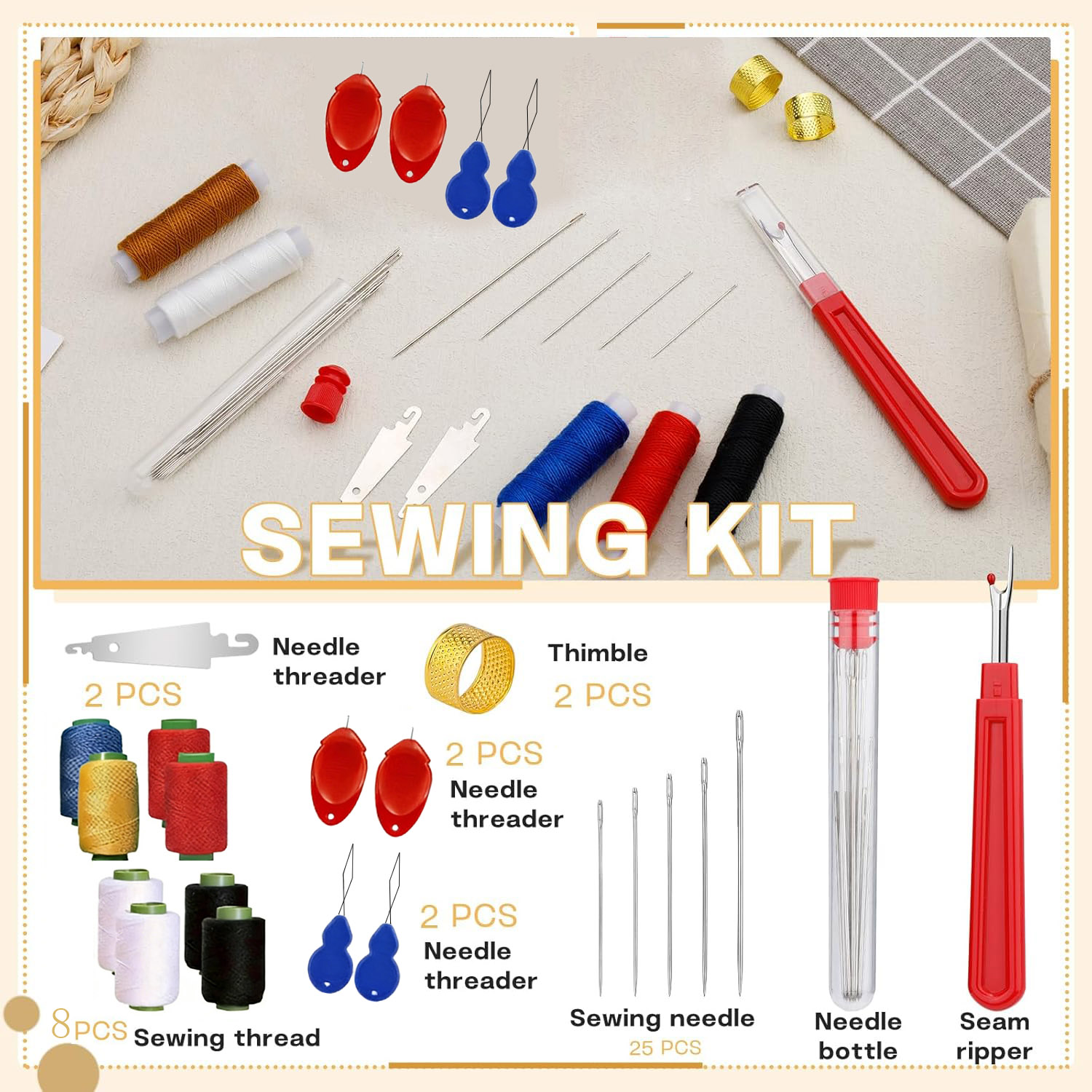 Sewing Garments - Набор из 43 швейных игл с
