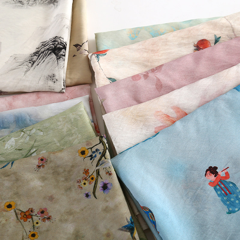 Sewing Tweed Fabric - Ткань из ботанического волокна рами с