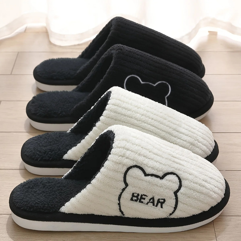 Sewing Fleece - Зимние теплые плюшевые тапочки для мужчин,