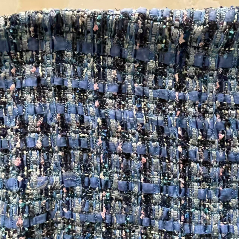 Синяя твидовая ткань премиум-к – обзор и цена Sewing Tweed Fabric