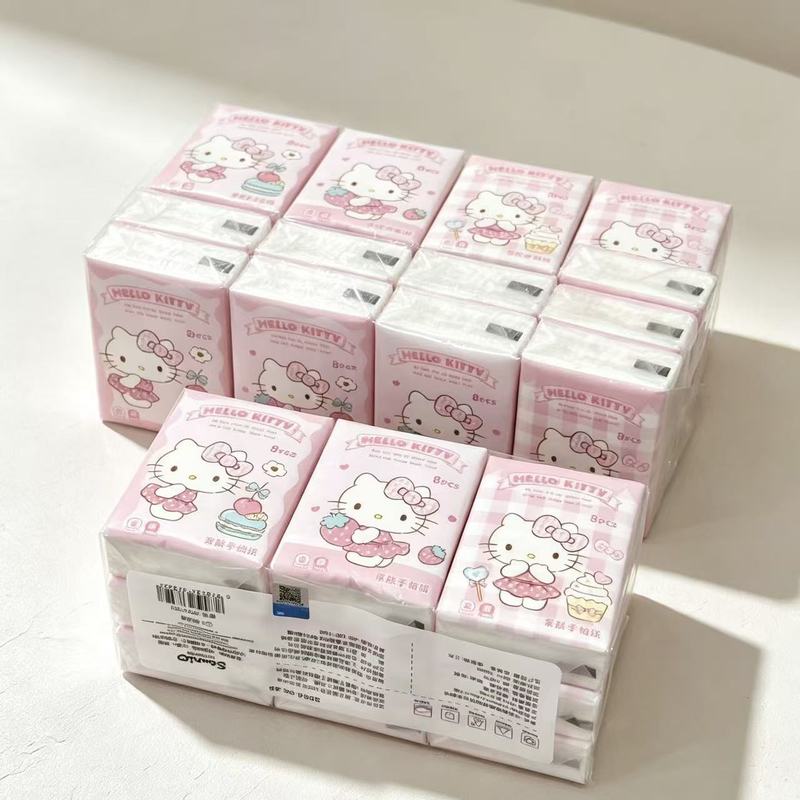 Бумажные платочки Hello Kitty  – обзор и цена Pattern Tissue Paper