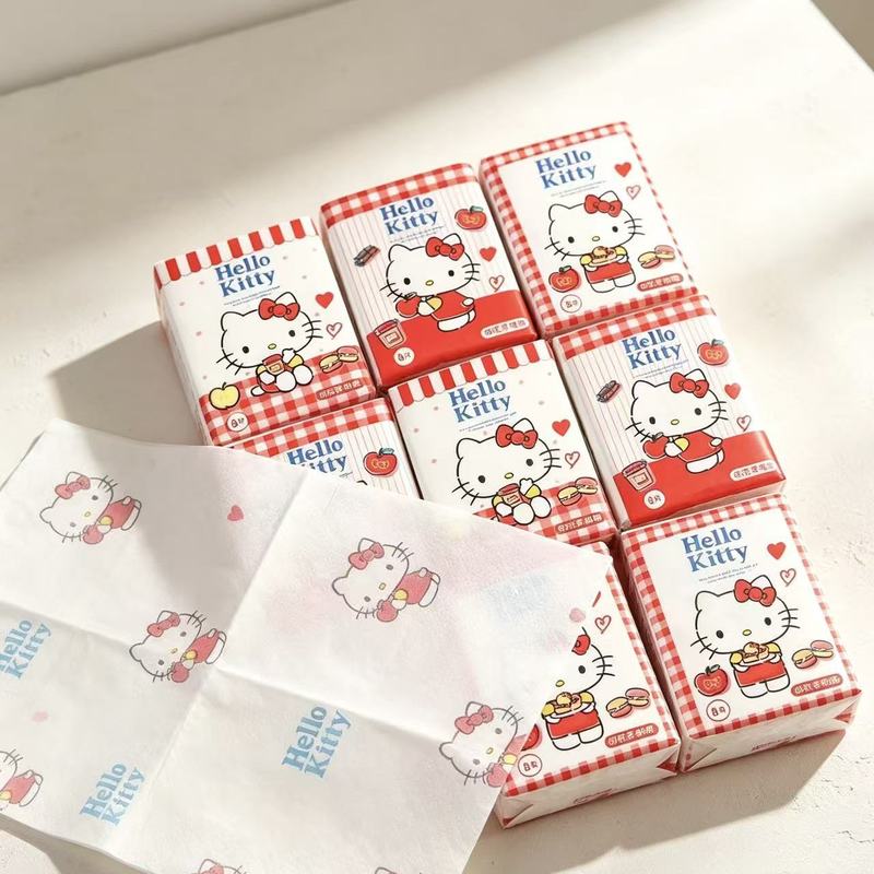 Бумажные платочки Hello Kitty  – обзор и цена Pattern Tissue Paper