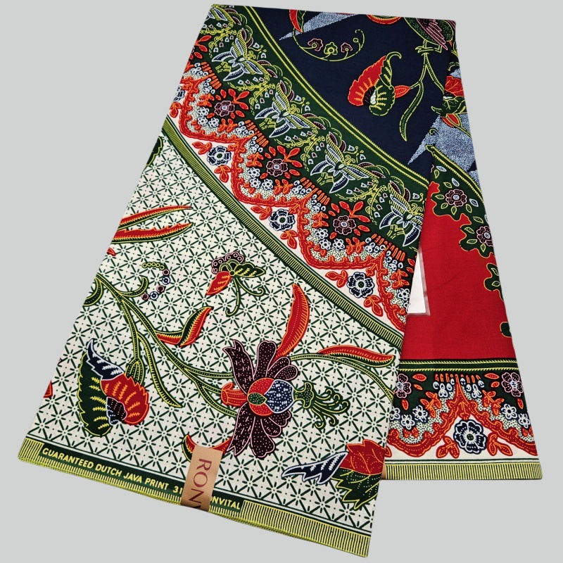 Сине-зеленая хлопковая вощеная – обзор и цена Sewing Batik