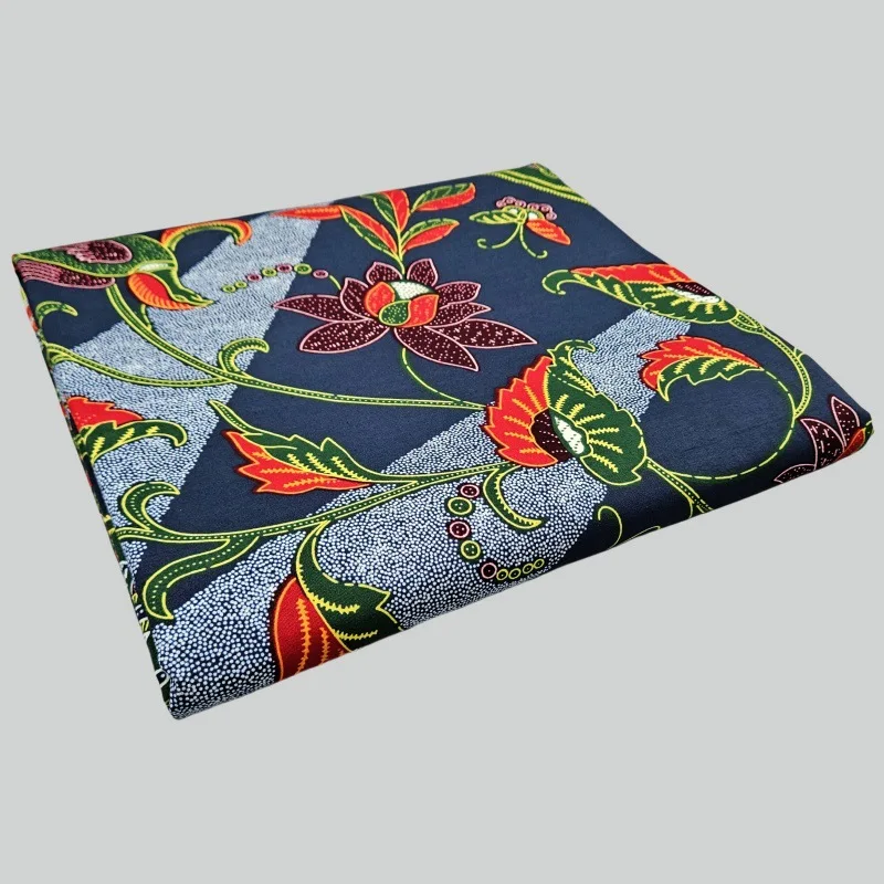 Сине-зеленая хлопковая вощеная – обзор и цена Sewing Batik