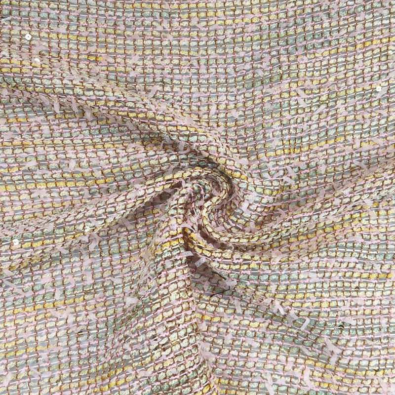 Легкая твидовая ткань с ажурны – обзор и цена Sewing Tweed Fabric