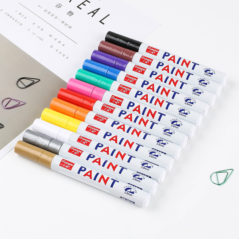 12 шт., маркеры с белой краско – обзор и цена Fabric Marking Pen
