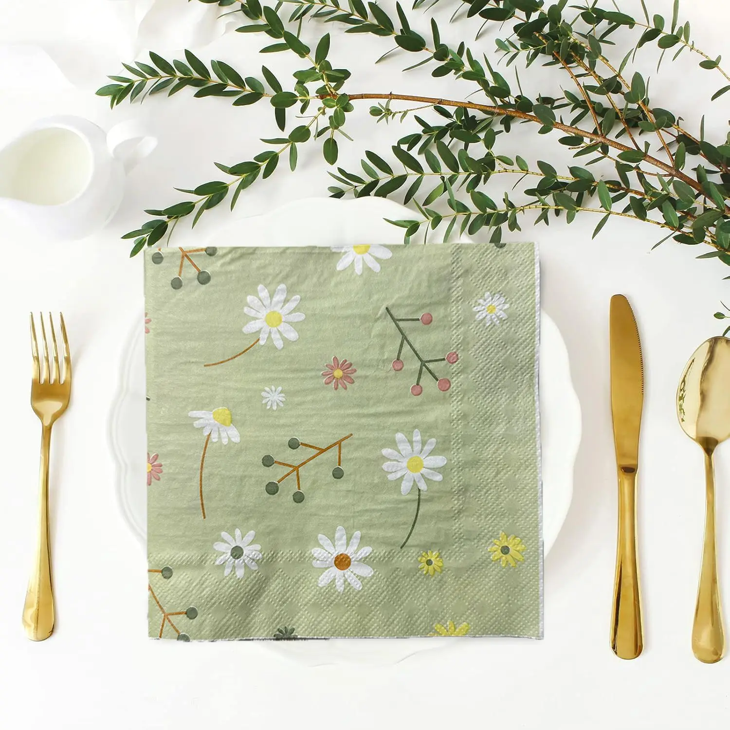 Салфетка с принтом ромашки, зе – обзор и цена Pattern Tissue Paper