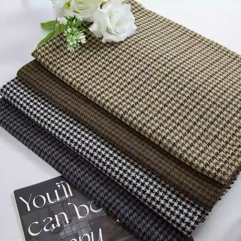 Легкий кофейный маленький плет – обзор и цена Sewing Tweed Fabric