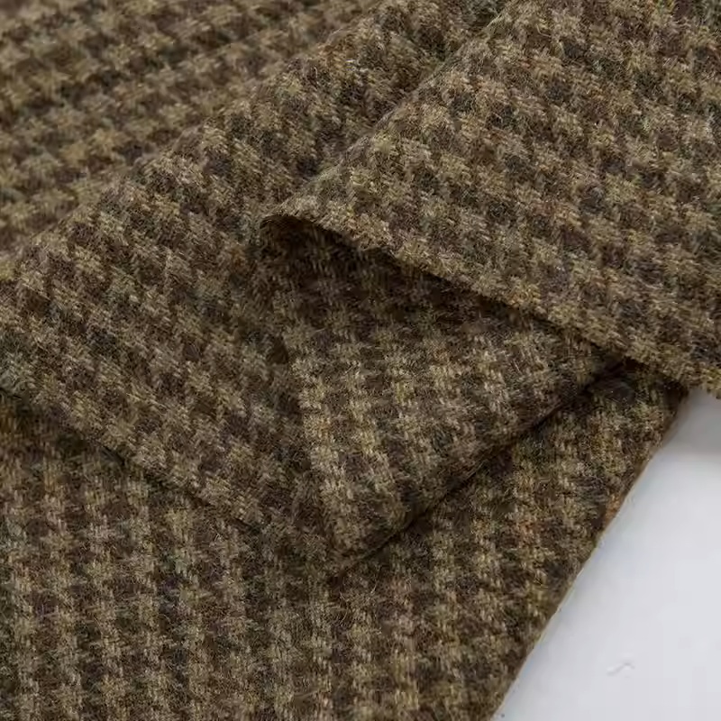 Легкий кофейный маленький плет – обзор и цена Sewing Tweed Fabric